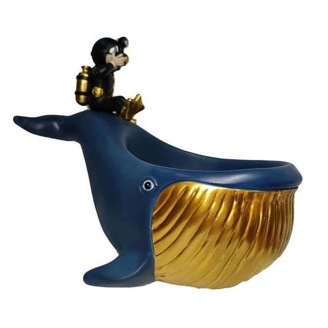Cinzeiro Metal - Moby Dick Dourado